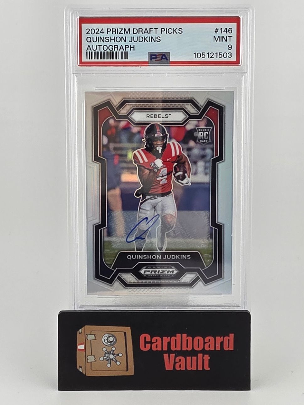 2024 Prizm Draft Picks Quinshon Judkins Autograph #146 PSA 9 105121503