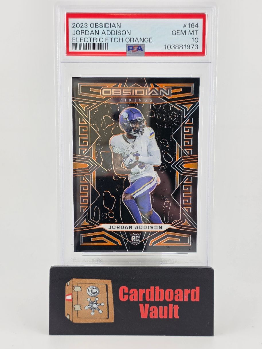 2023 Obsidian Jordan Addison #164 Electric Etch Orange 33/49 PSA 10 103881973
