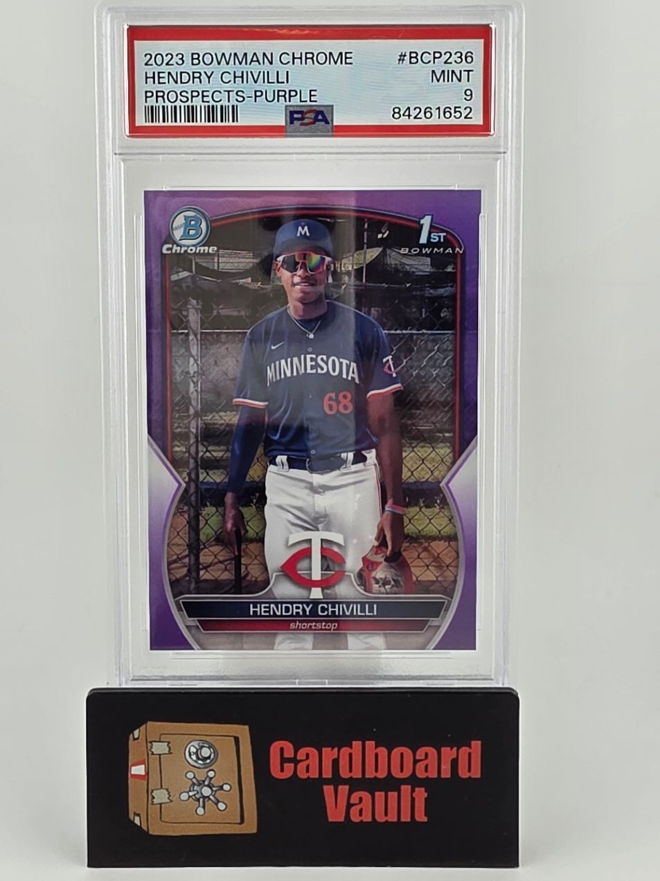 2023  Bowman Chrome Hendry Chivilli Prospects #BCP-236 Purple 114/250 PSA 9 84261652