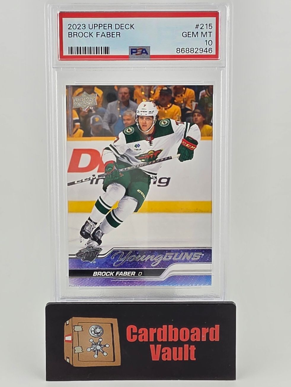 2023 Upper Deck Brock Faber #215 PSA 10 86882946