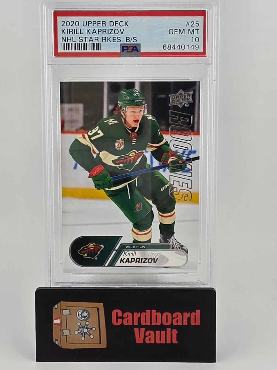2020 Upper Deck Kirill Kaprizov NHL Rookies B/S #25 PSA 10 68440149