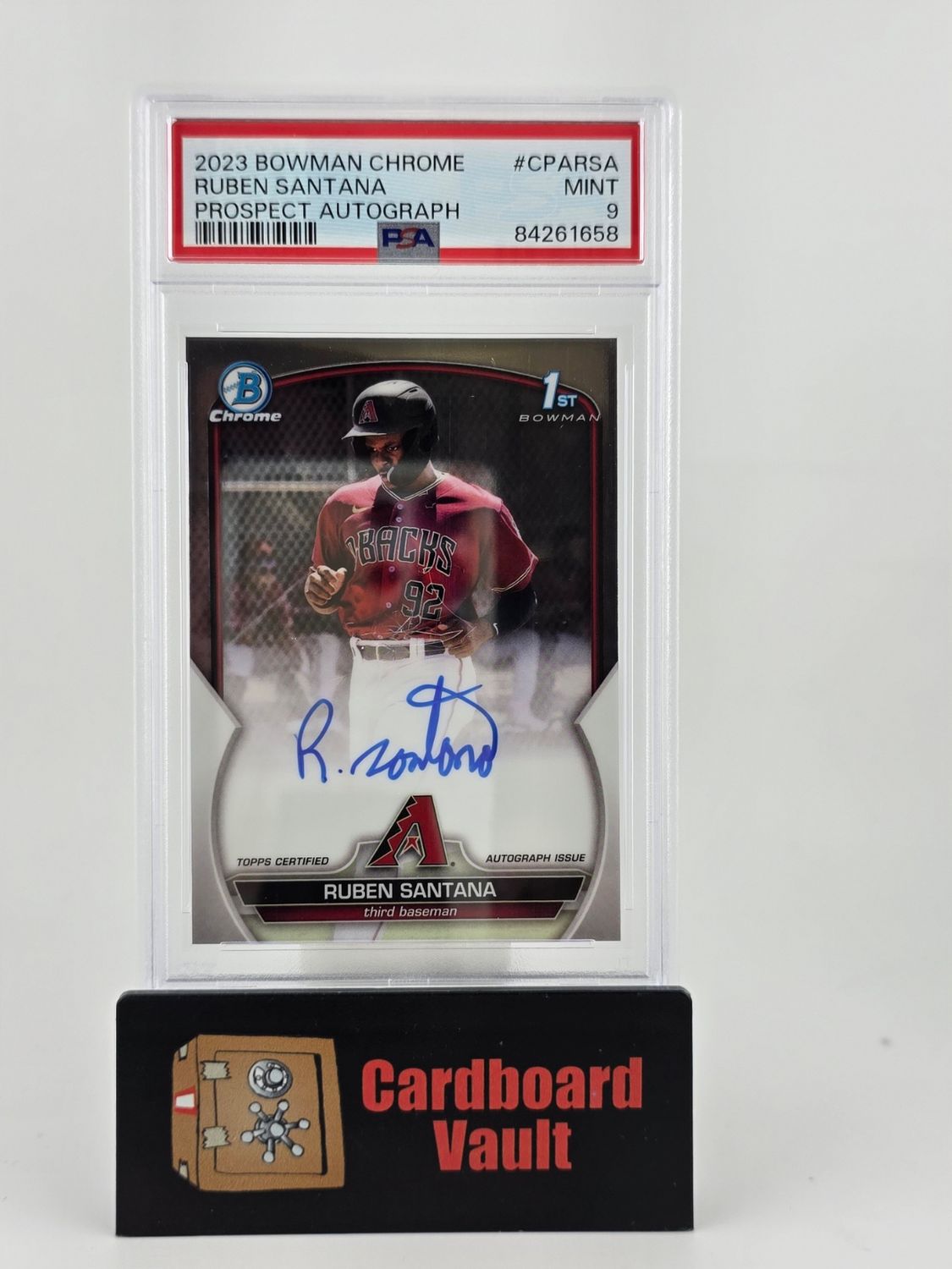 2023 Bowman Chrome Ruben Santana Prospect Autograph #CPA-RSA Refractor PSA 9 84261658