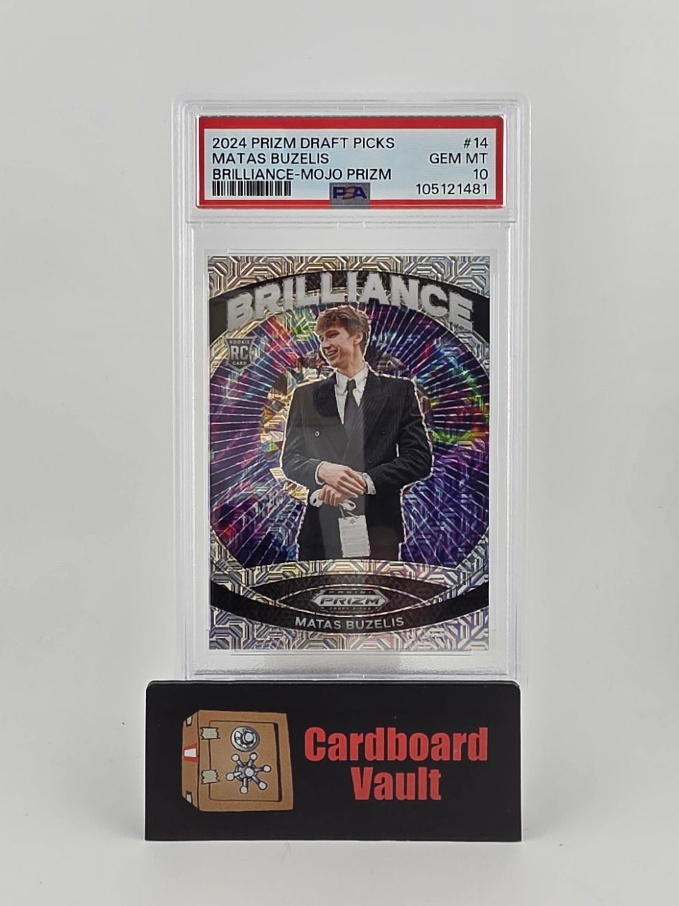 2024 Prizm Draft Picks Matas Buzelis Brilliance #14 Mojo Prizm 04/25 PSA 10 105121481