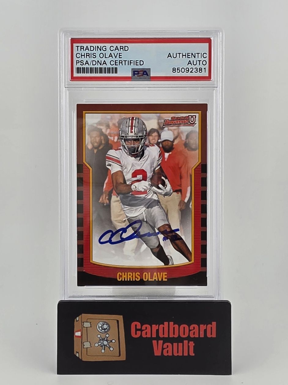 2022 Bowman U Chris Olave Autograph #2KB-26 PSA Authenticated Auto 85092381