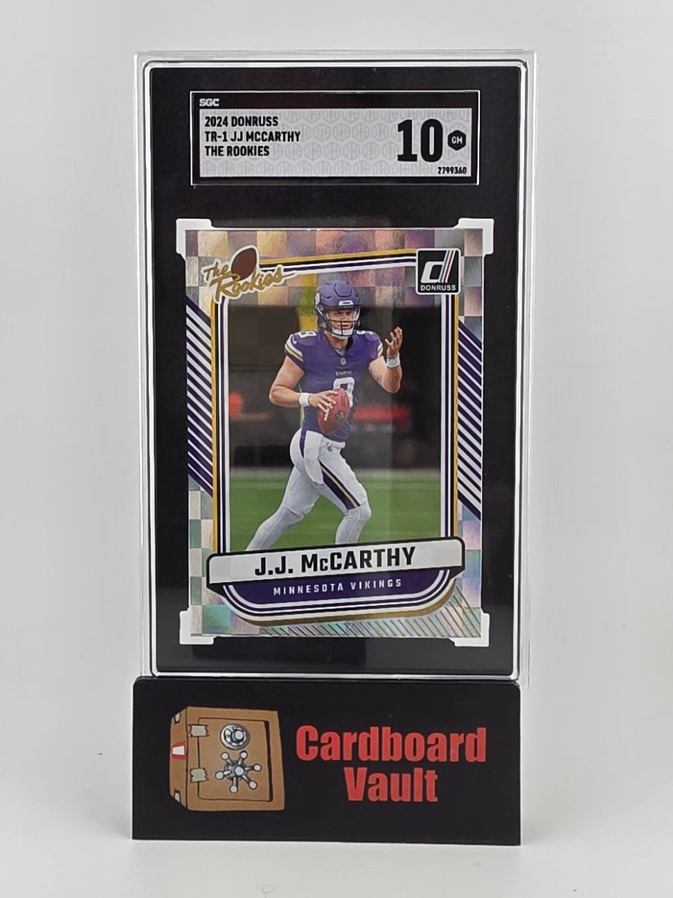 2024 Donruss JJ McCarthy The Rookies #TR1 SGC 10 2799360