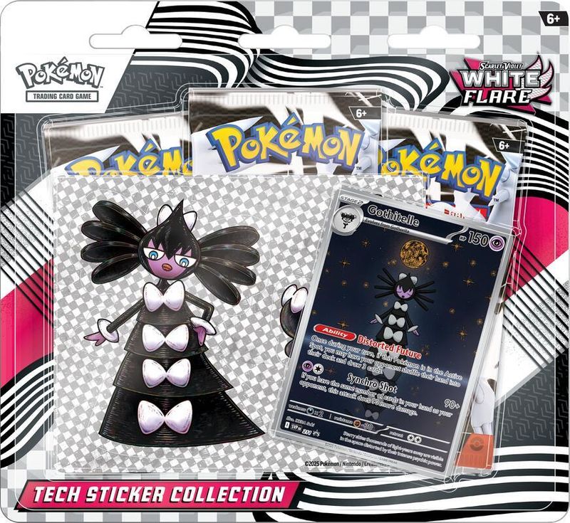 Pokémon White Flare 3-Pack Tech Sticker Collection