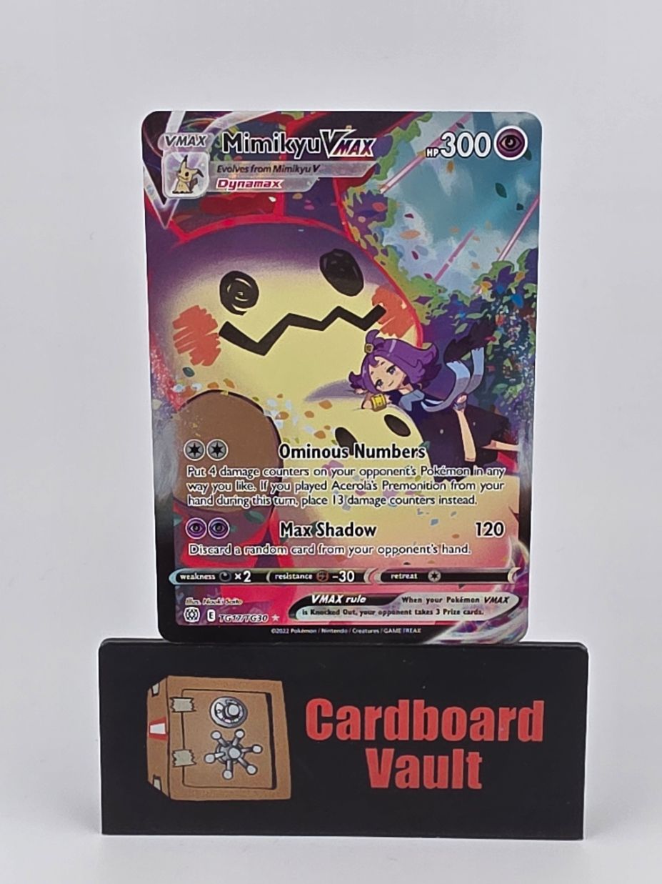 2022 Pokémon Mimikyu Vmax Full Art TG17/TG30