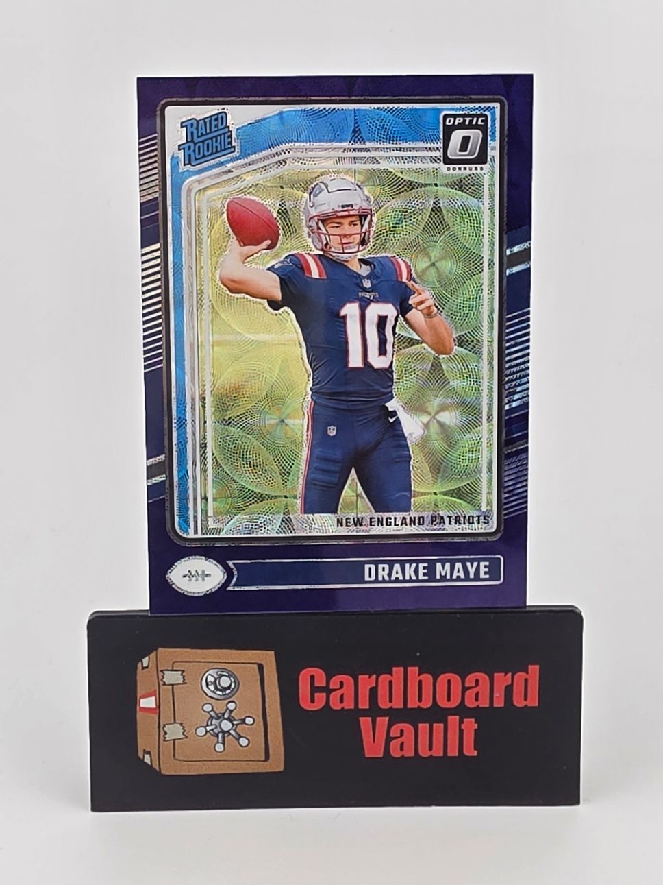 2024 Donruss Optic Rated Rookie Drake Maye #229 Purple Scope