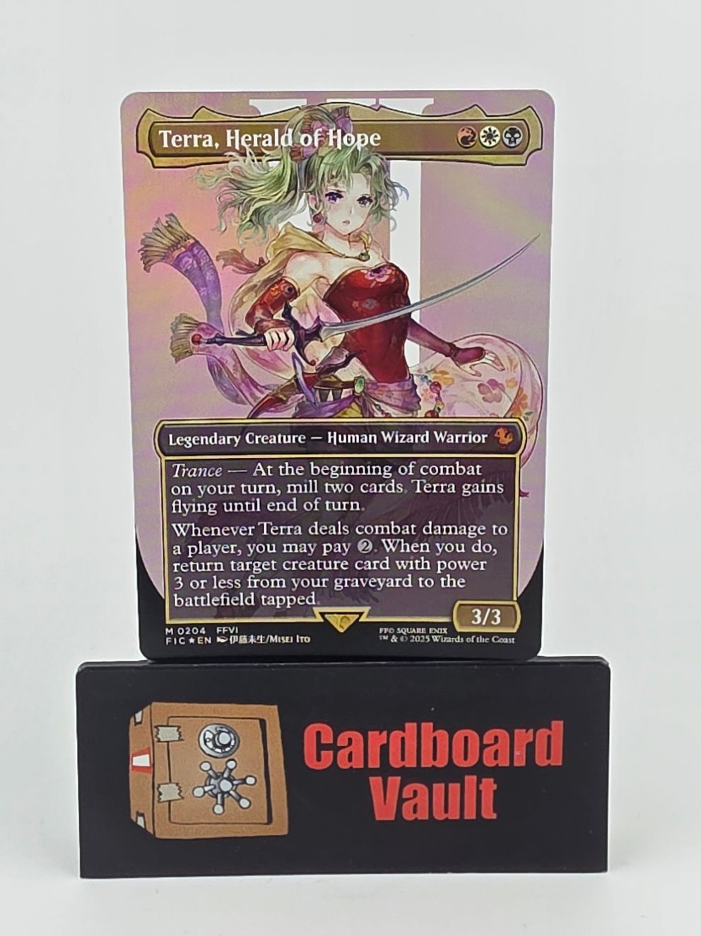 2025 Magic The Gathering Terra Herald Of Hope 0204 Borderless Foil