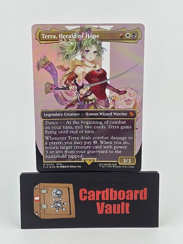 2025 Magic The Gathering Terra Herald Of Hope 0204 Borderless Foil