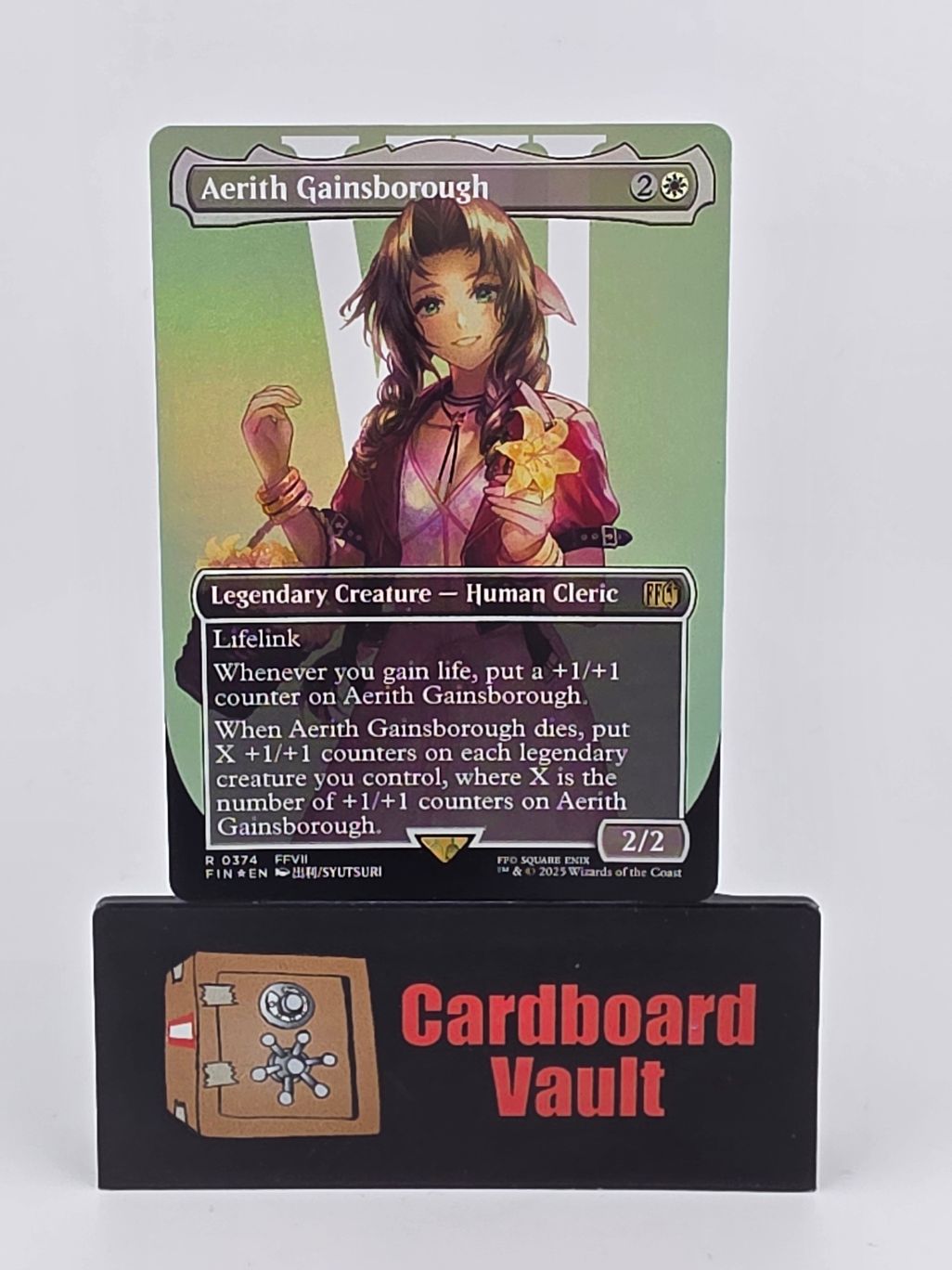 2025 Magic The Gathering Aerith Gainsborough 0374 Borderless Foil
