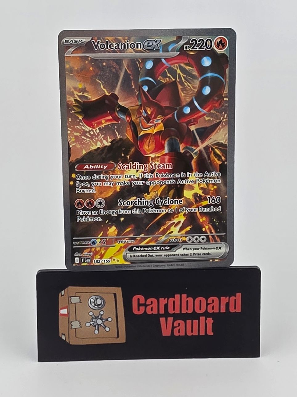 2025 Pokémon Volcanion ex Full Art 182/159
