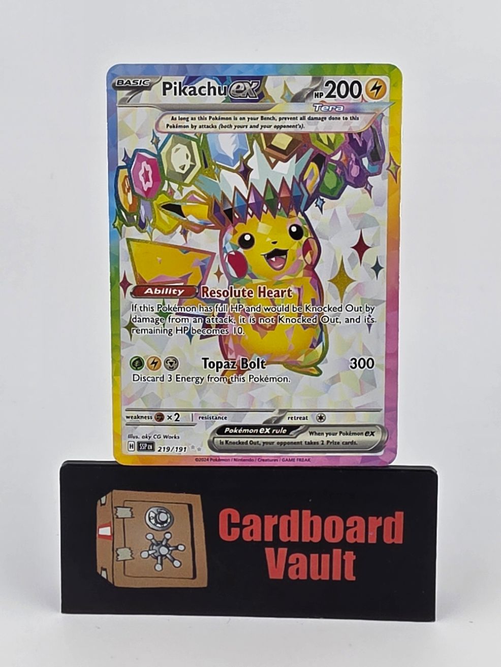 2024 Pokémon Pikachu ex Full Art 219/191
