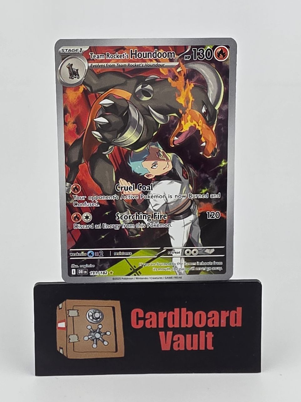 2025 Pokémon Team Rockets Houndoom Full Art 191/182