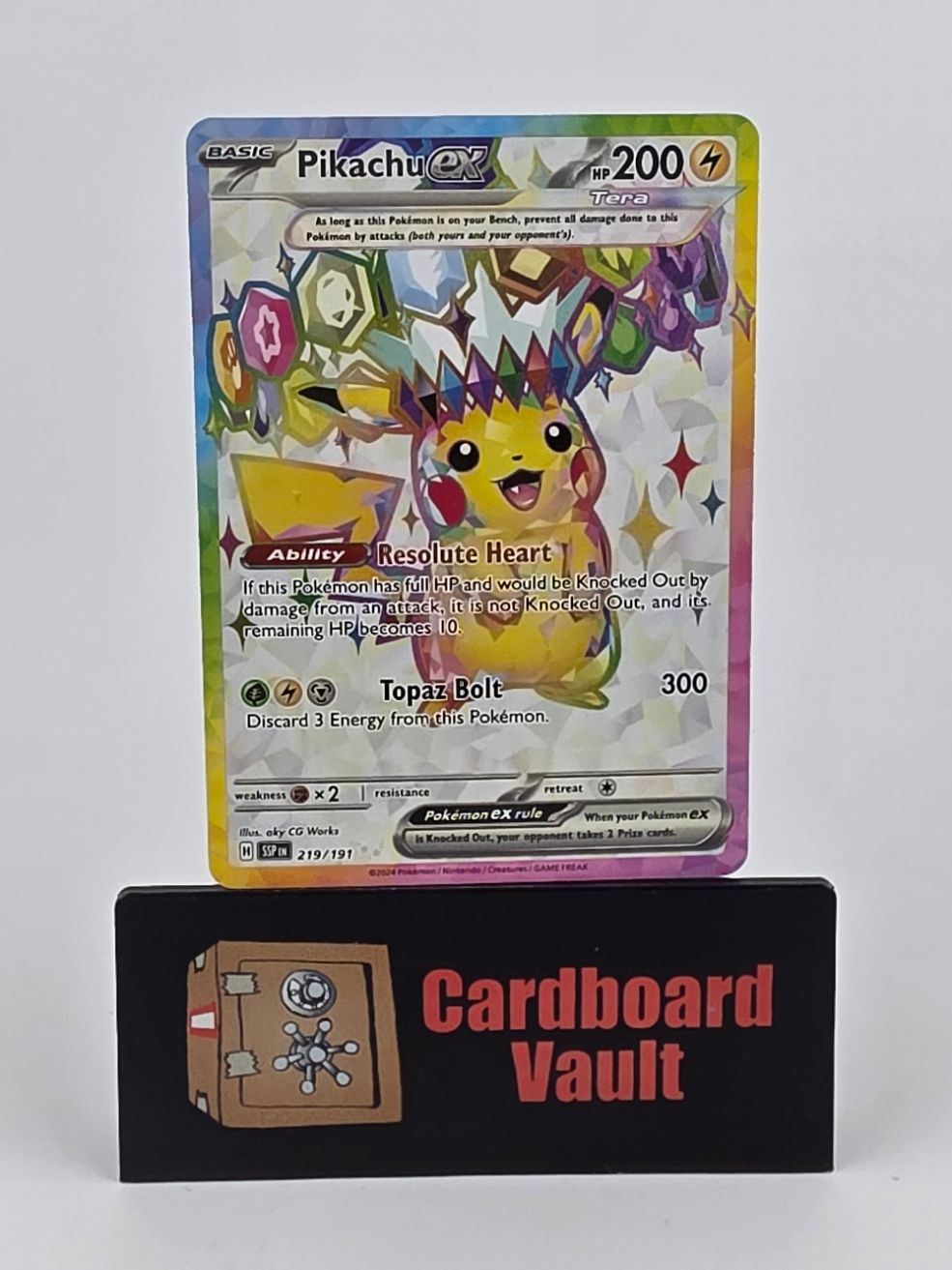 2024 Pokémon Pikachu ex Full Art 219/191