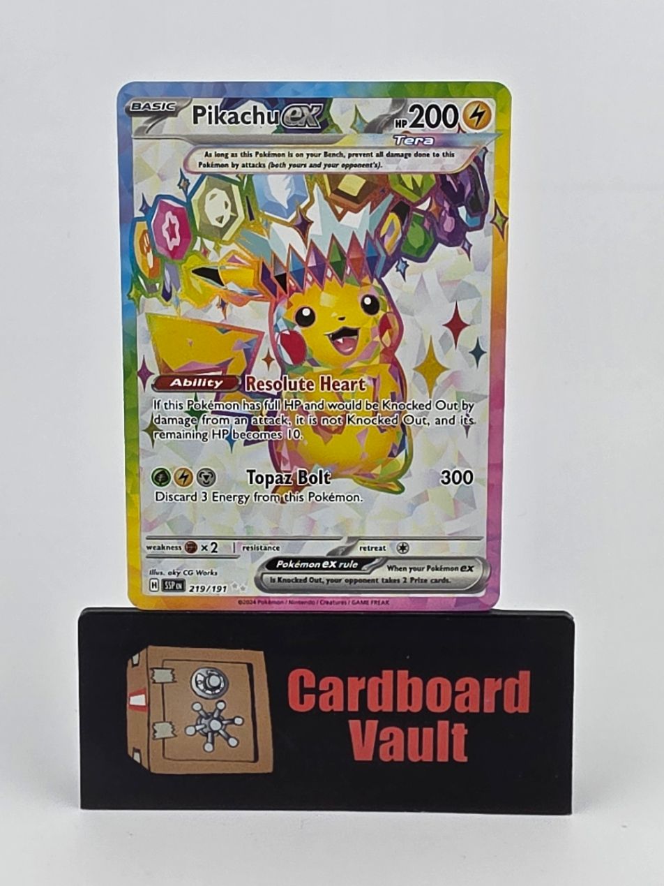 2024 Pokémon Pikachu ex Full Art 219/191