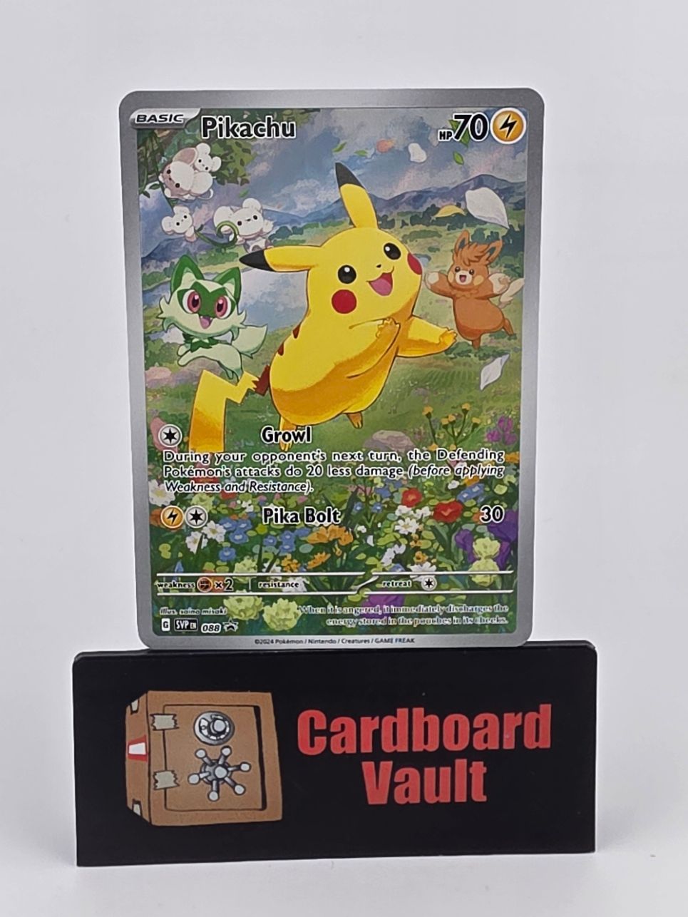 2024 Pokémon Pikachu Full Art Black Star Promo 088
