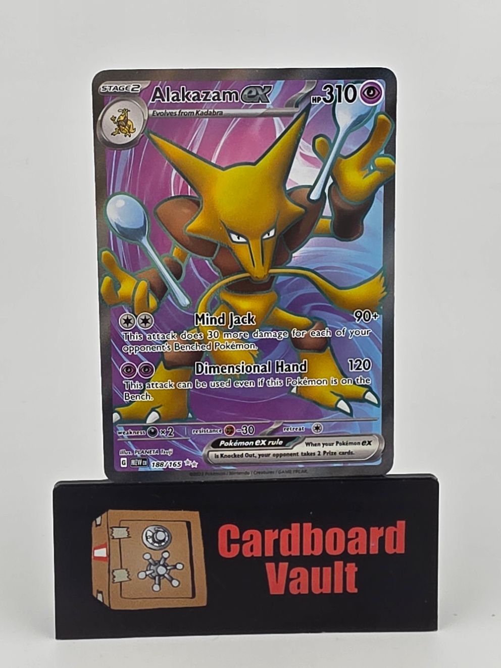 2023 Pokémon Alakazam ex Full Art 188/165
