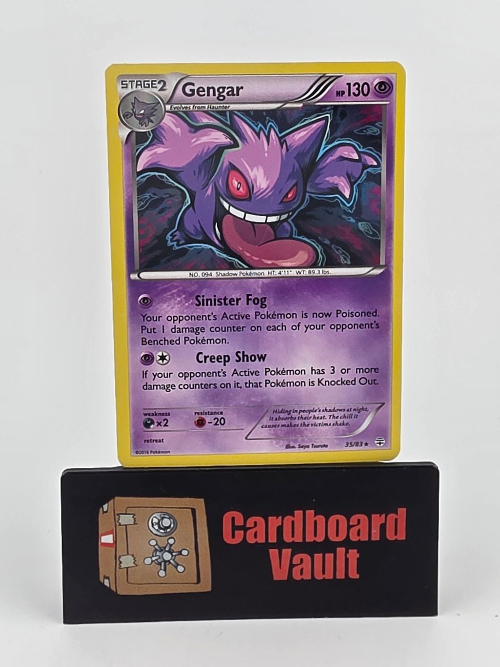 2016 Pokémon Gengar Holo 35/83