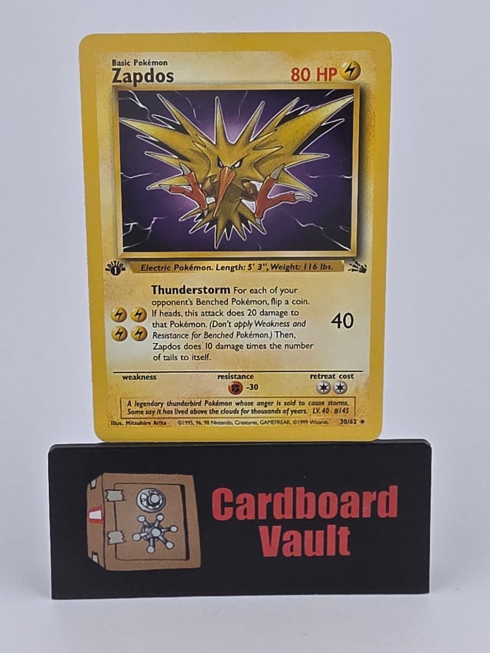 1999 Pokémon Zapdos 30/62