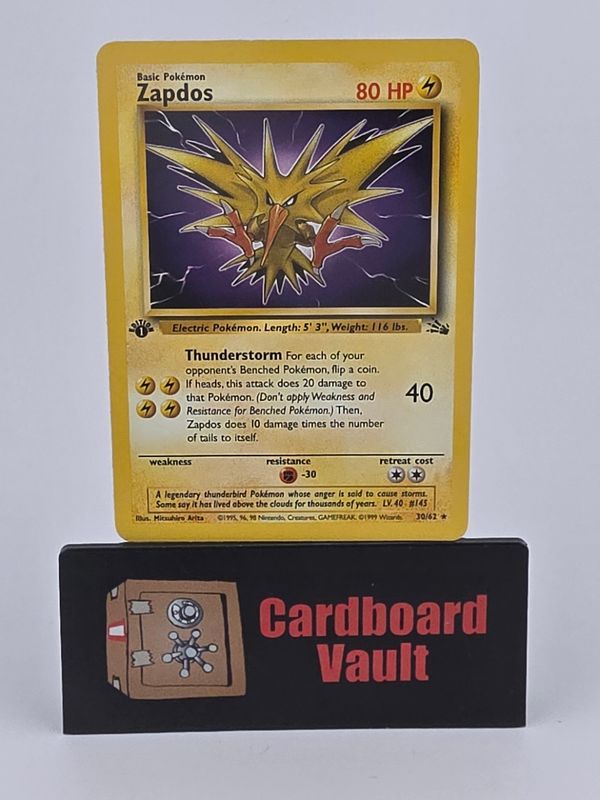 1999 Pokémon Zapdos 30/62