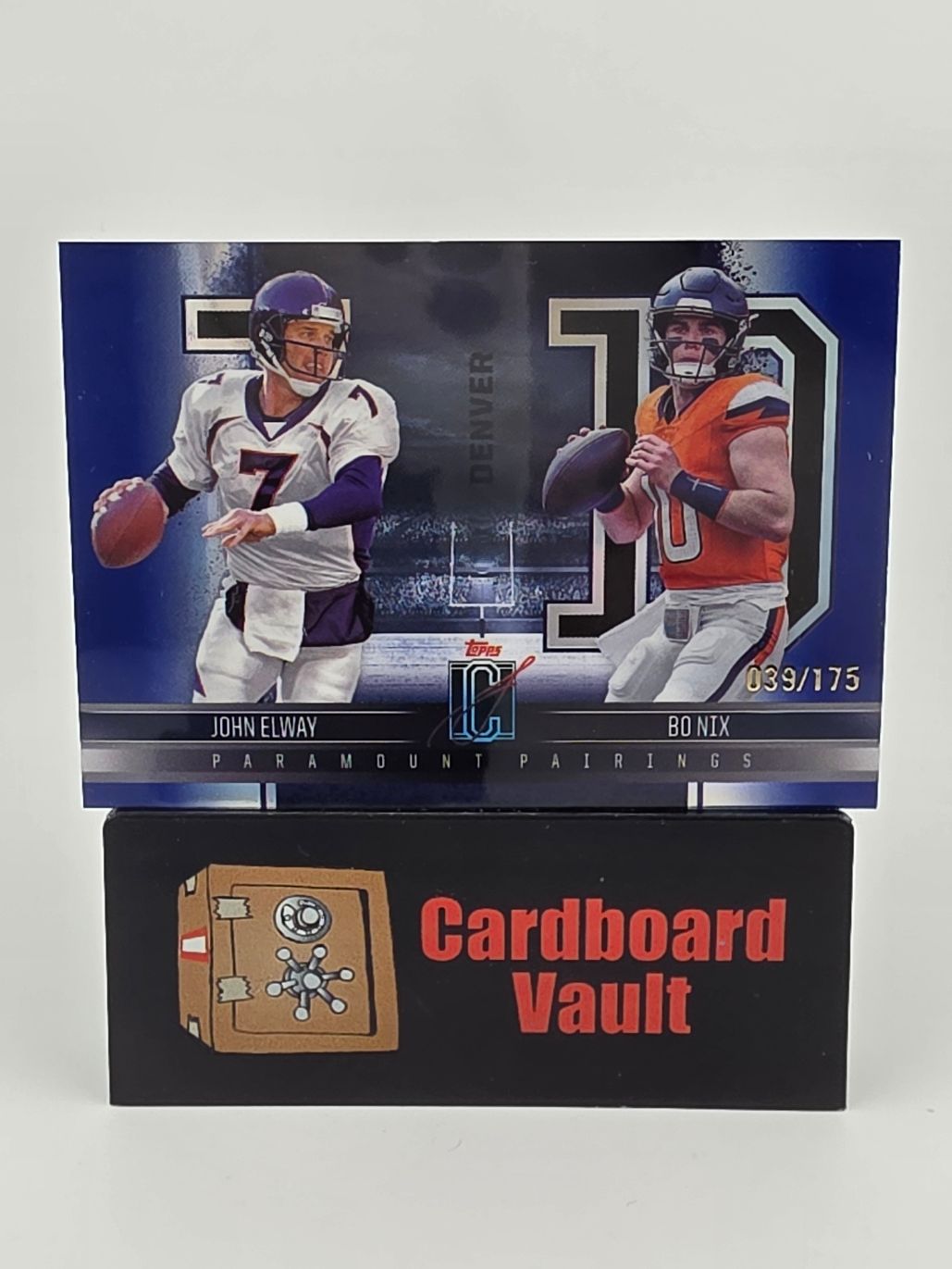 2025 Topps John Elway Bo Nix Paramount Pairings #PP-2 039/175