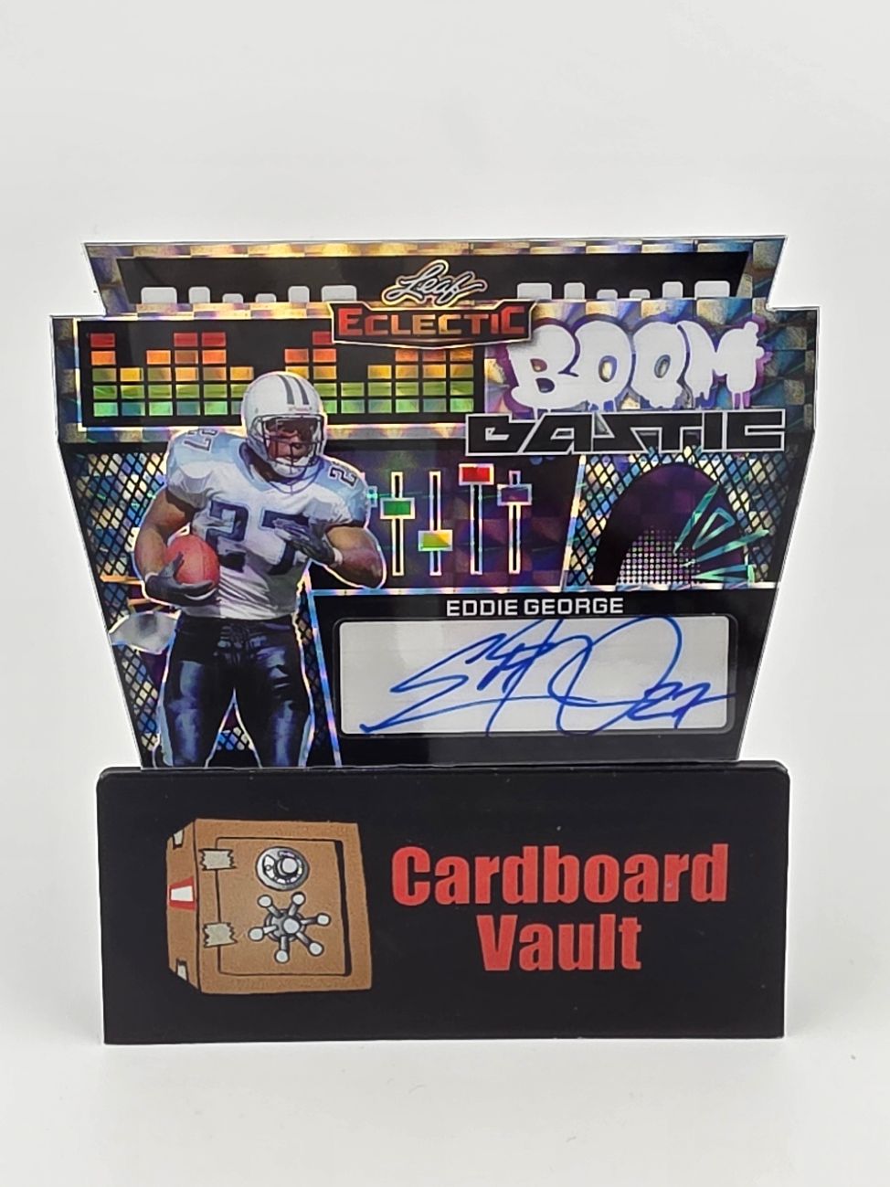 2024 Leaf Eclectic Eddie George Boom Bastic  Autograph #B-EG2 3/10 Diecut