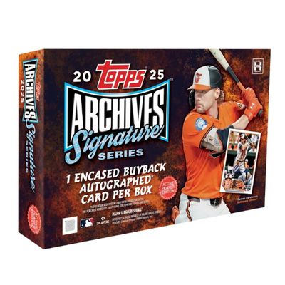 2025 Topps Archive Signature Series Baseball Active Edition Hobby Box