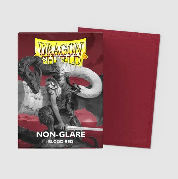 Dragon Shield 100 Card Sleeves Non Glare Blood Red
