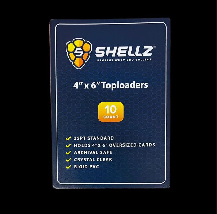 Shellz 4x6 Toploaders  Blue Tint (10 Ct)