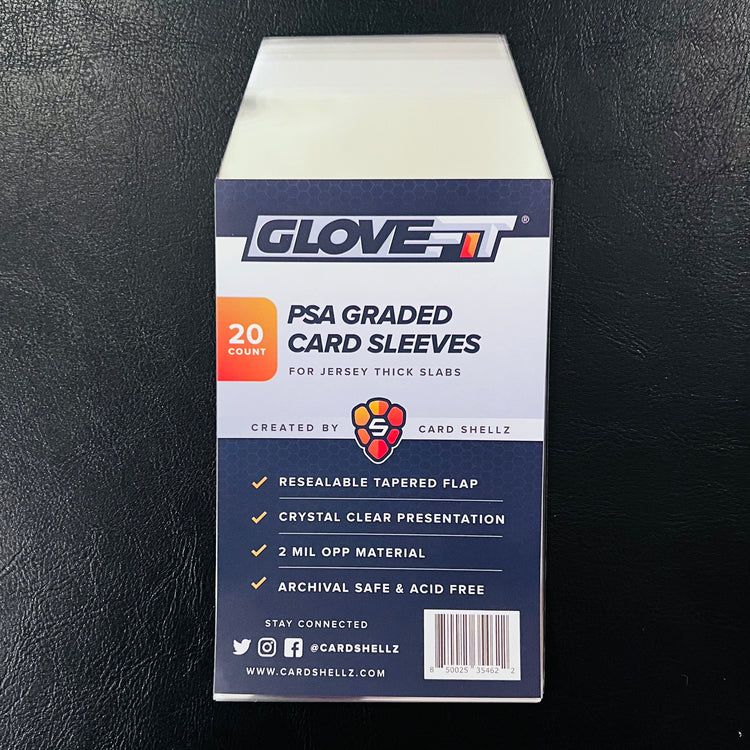 Shellz Glove Fit Sleeve For Graded Jersey Thick PSA Pack (20 Qty)