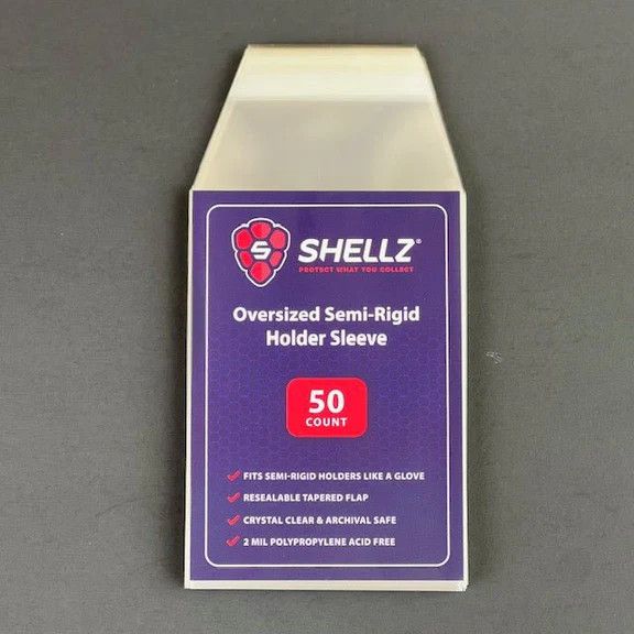 Shellz Glove Fit Sleeves Semi Rigid Holders (Qty 50)