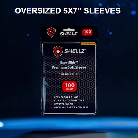 Shellz 5x7 Oversized Eazy Glide Soft Sleeves (100Qty)