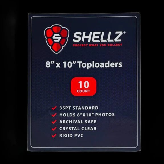Shellz 8x10 Toploader Blue Tint (10 Ct)