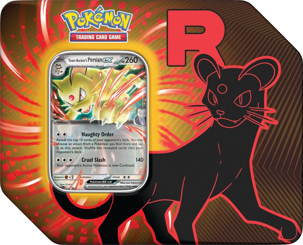 Pokemon Team Rocket Tin Persian ex