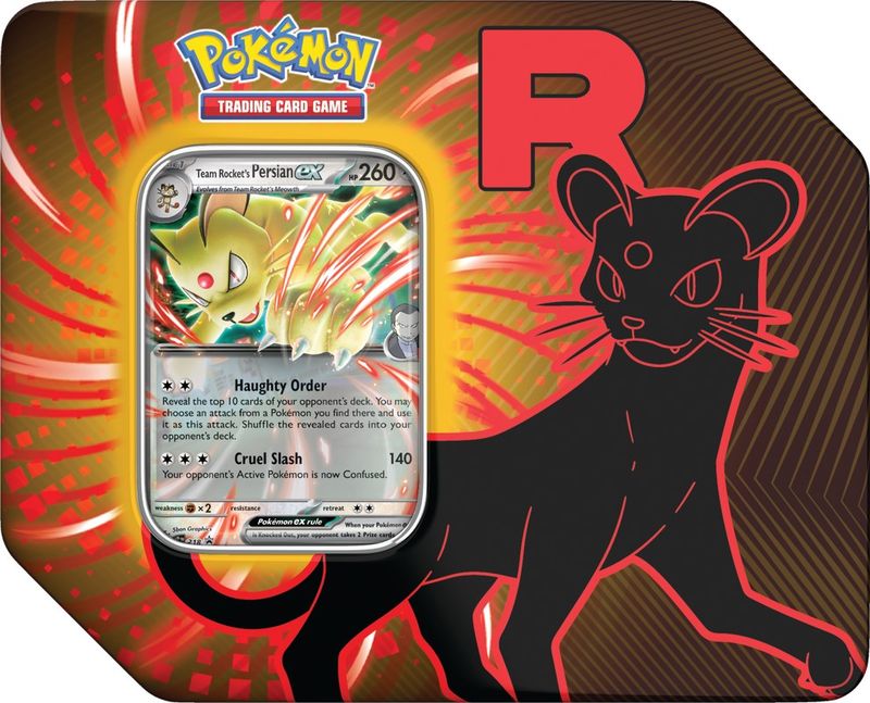 Pokemon Team Rocket Tin Persian ex