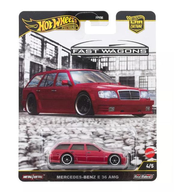Hot Wheels Premium Car Culture Fast Wagons Mercedes Benz E 36 AMG