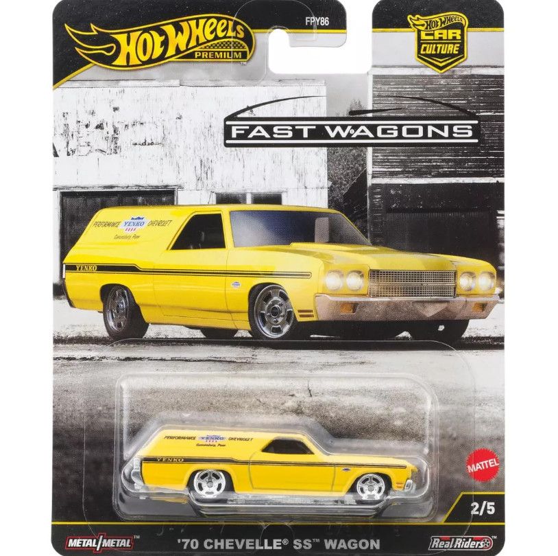 Hot Wheels Premium Car Culture Fast Wagons &#39;70 Chevelle SS Wagon