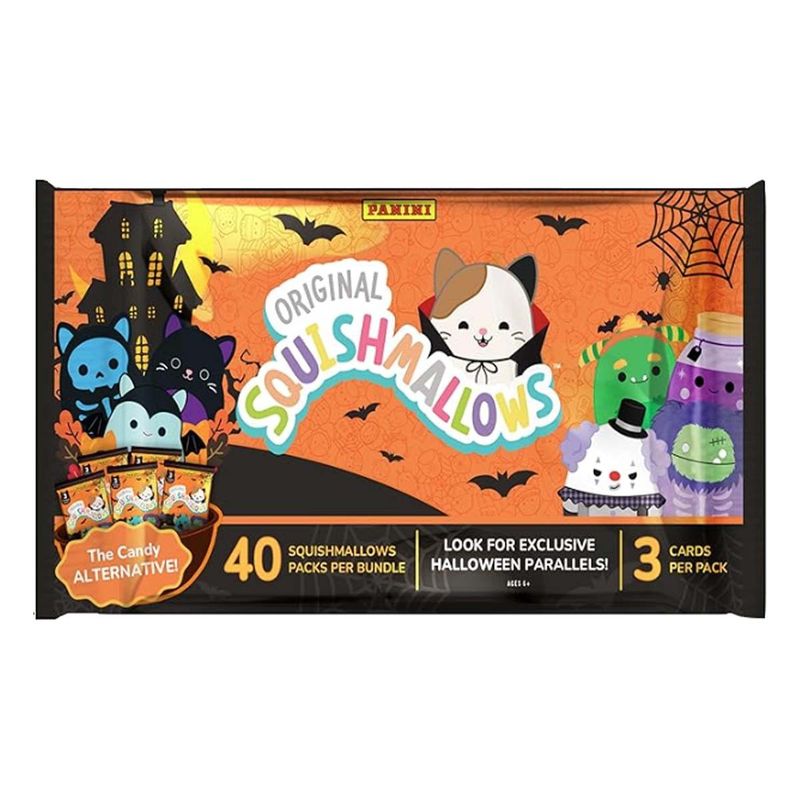 2025 Panini Squishmallows Halloween Treat Pack Trading Card Bundle