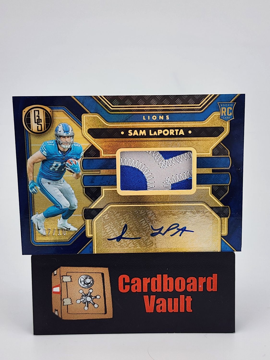 2024 Gold Standard Sam LaPorta Rookie Patch Auto 7/10 No. 232