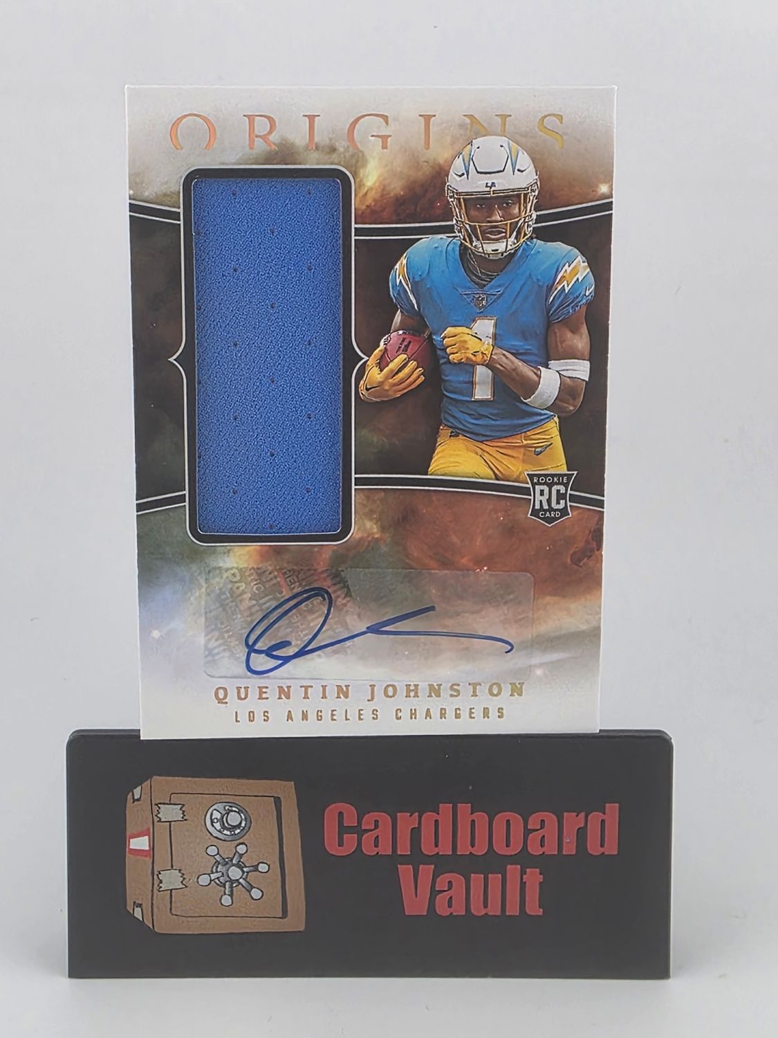 2023 Origins Quentin Johnston Rookie Jumbo Jersey Autographs #RJJA-QJ