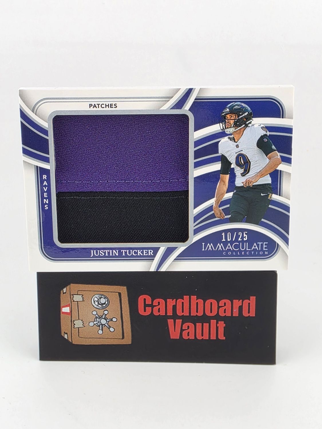 2024 Immaculate Justin Tucker Dual Color Patch # IL-JTR 10/25