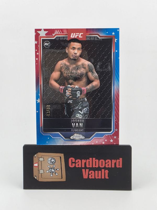 2025 Topps Chrome Joshua Van #136 Red White and Blue 43/88