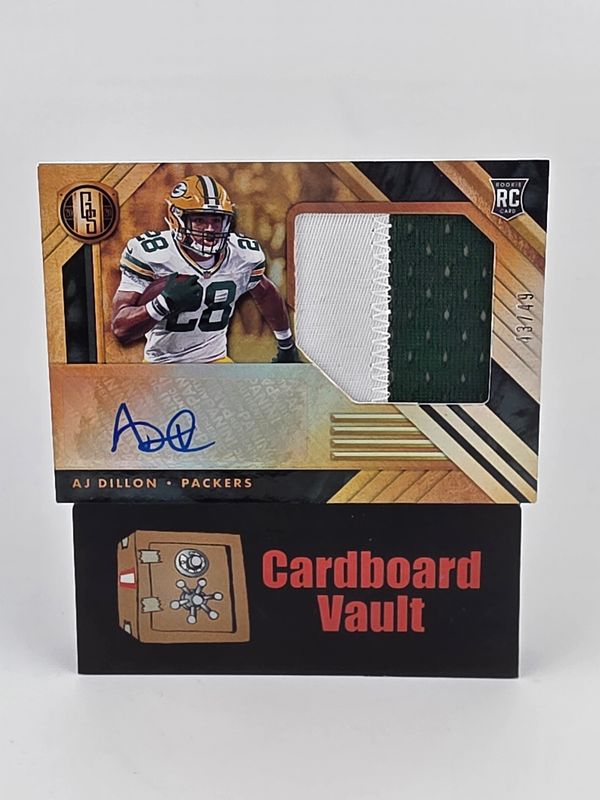 2020 Panini Gold Standard AJ Dillon RPA #AJ-AJD 43/49