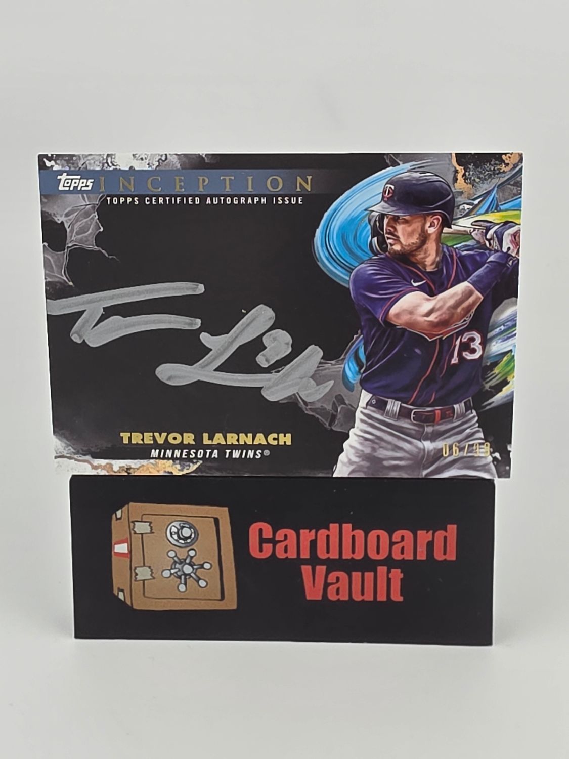 2023 Topps Inception Trevor Larnach Silver Signing Autographed #ISS-TL 06/99