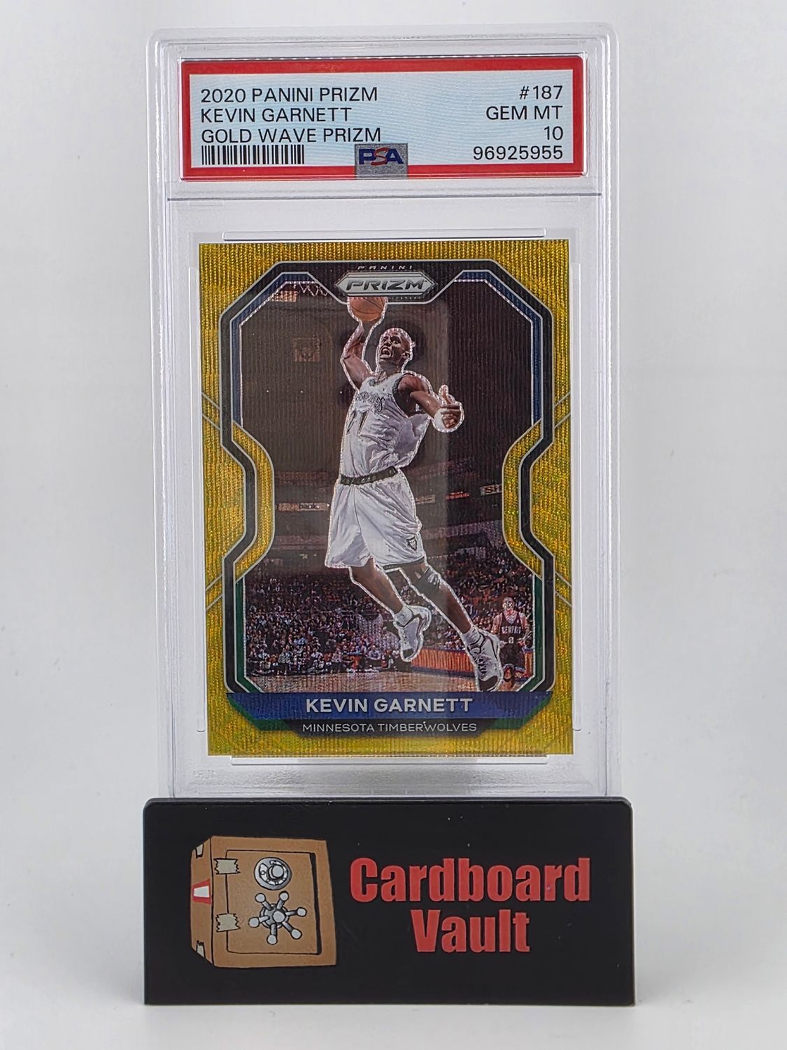 2020 Prizm Kevin Garnett #187 Gold Wave Prizm PSA 10 96925955