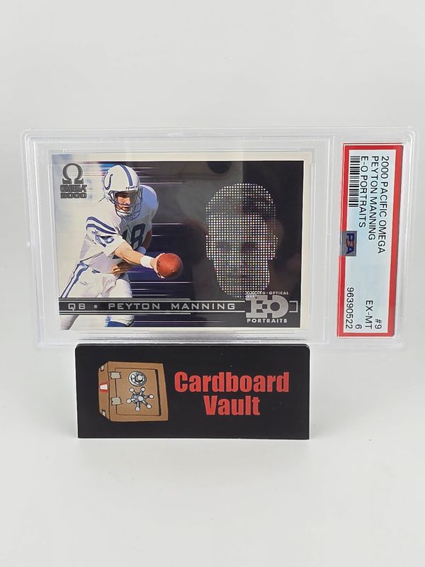 2000 Pacific Omega Peyton Manning #9 E-O Portraits PSA 6 96390522