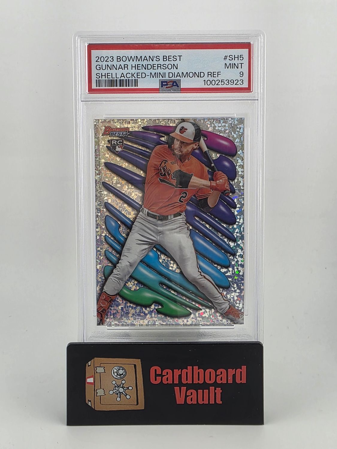 2023 Bowmans Best Gunnar Henderson Shellacked Mini Diamond Refractor # SH5 PSA 9 100253923