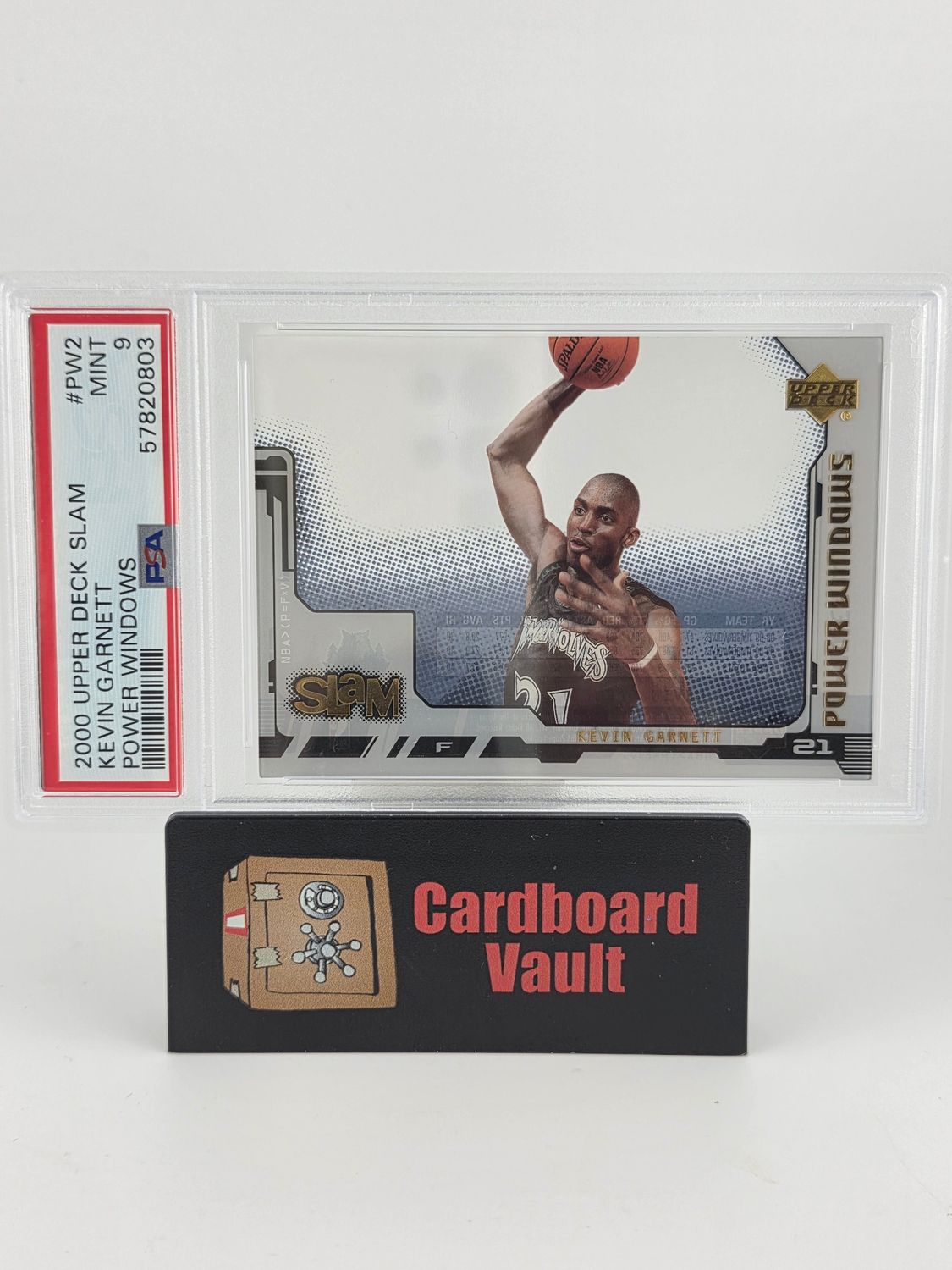 2000 Upper Deck Slam Kevin Garnett Power Windows #PW2 PSA 9 57820803