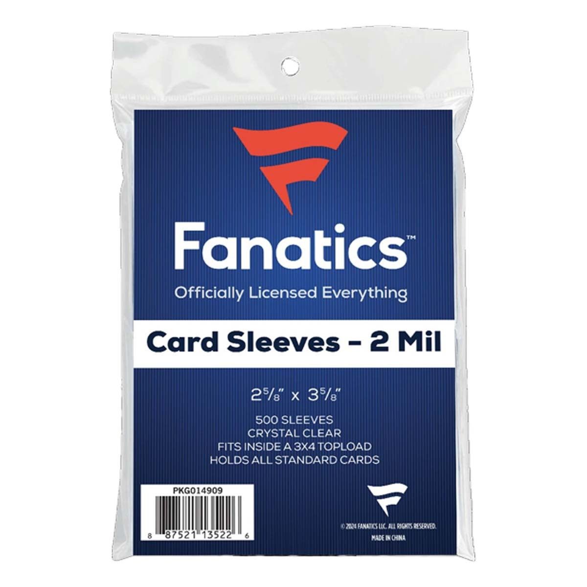 Fanatics Soft Card Sleeves 100ct